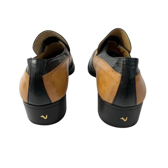 Volare By Carlo Leoni Leather Italian Loafers - Picture 7 of 9